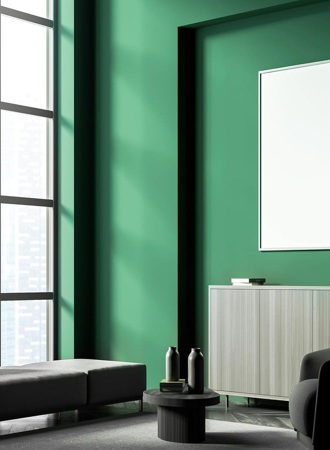 صن بيرد ورق جدران صن بيرد الأخضر اللاصق، ورق لاصق للخزائن، ورق جدران PVC قابل للإزالة، غطاء جداري أخضر مزخرف لبطانة رفوف الأدراج المكتبية (24 × 48 بوصة) - Image 4